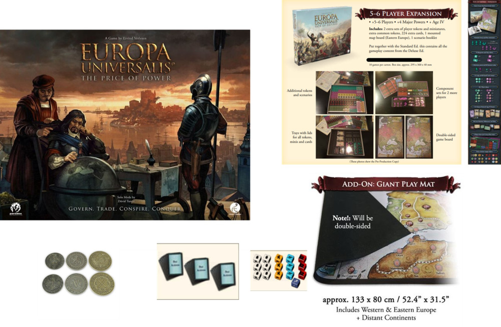 Europa Universalis Board Game – english – List to choose from – (Aegir Games)