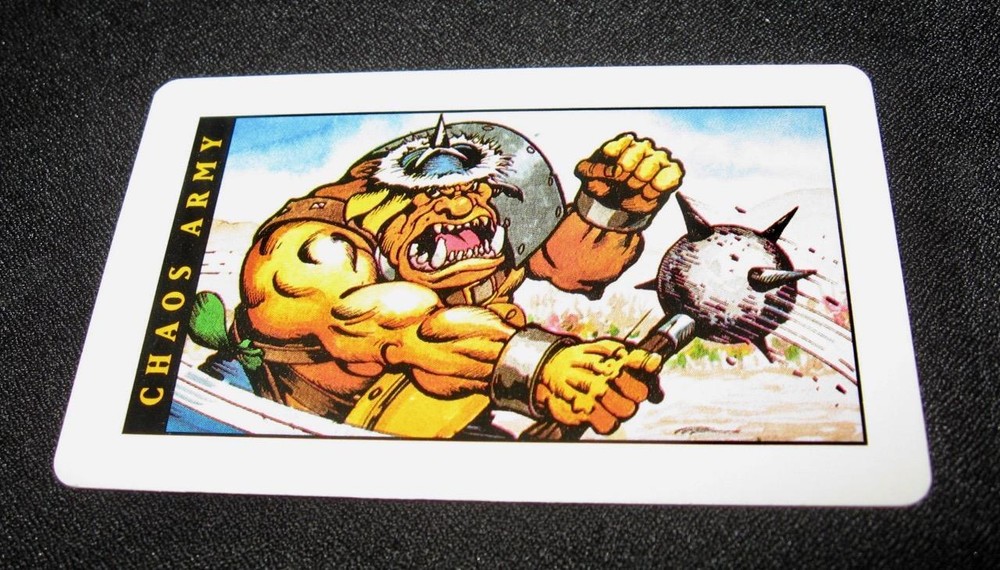 Battle Masters Board Game #4210 1992 ~ Replacement CHAOS ARMY CARD #1