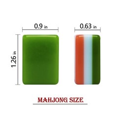 NEW! Vibrant Layered Mahjong Tiles – Full American Set 160Tiles – Hand painting