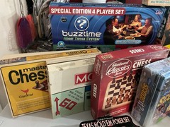 Mixed Brands Board Game Lot: Clue Taboo Pictionary Scene It Jenga
