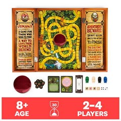 Jumanji the Game Real Wooden Box Edition of the Classic Adventure Board Game