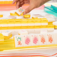 Maison Lude Cirquejong Mahjong Tiles 160 Tile Set with Carrying Case Portable