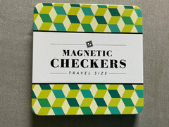 Magnetic Checkers Travel Size Mini Game in Metal Tin – Compact Portable Set