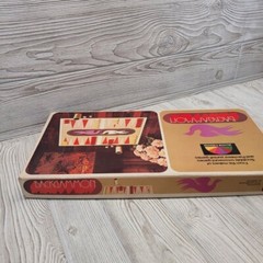 Backgammon Game Wood Pieces Game Night 1975 Selchow and Richter Vintage