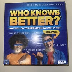 WHAT DO YOU MEME? WHO KNOWS BETTER? Board Game, Brand New Factory Sealed