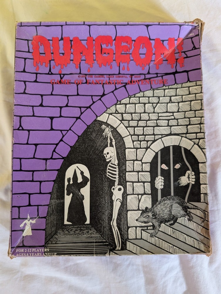 TSR Dungeon Board Game 1975 1002