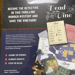NEW Dead on The Vine An Immersive Murder Mystery Experience Game Hunt A Killer
