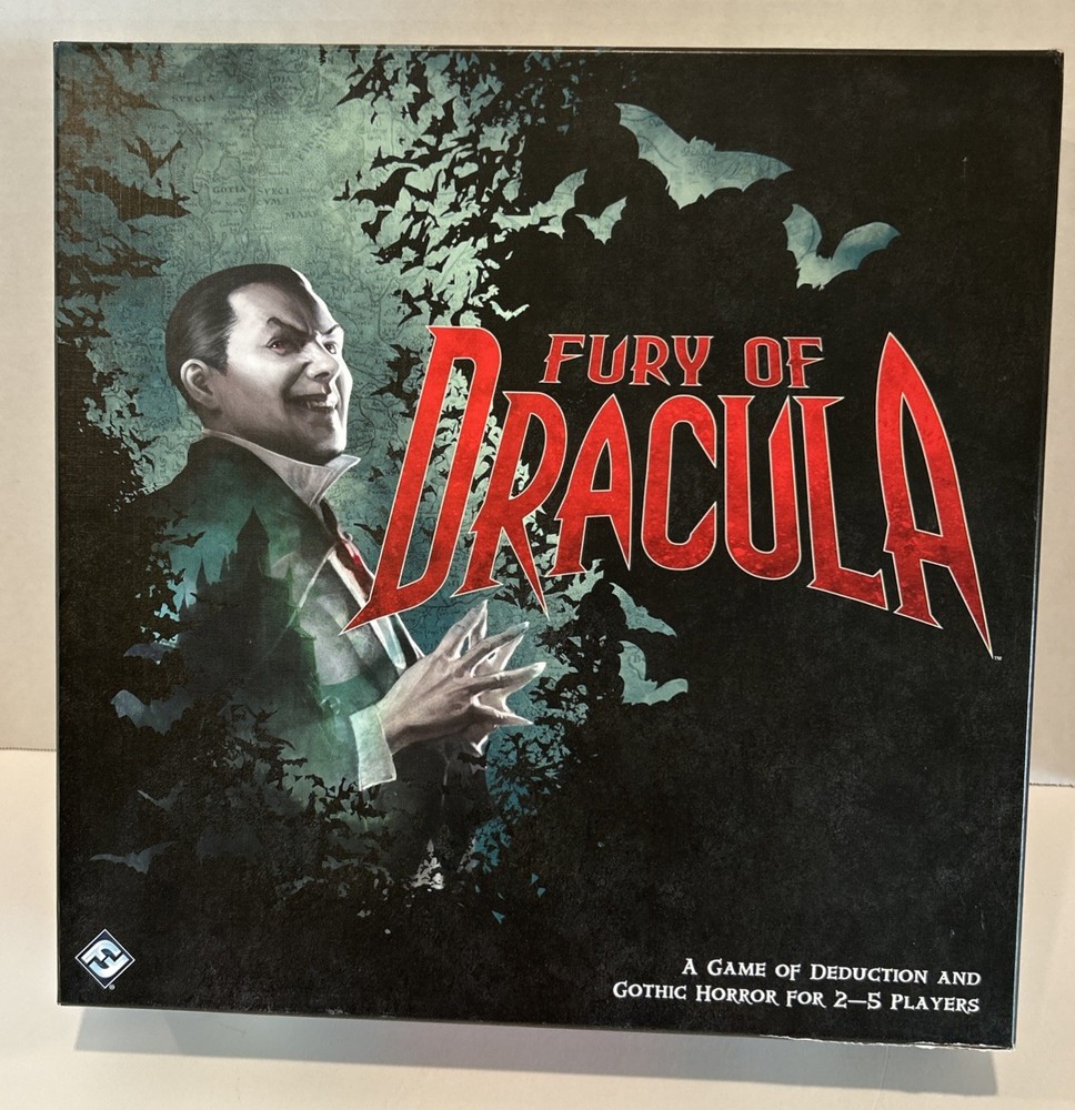Fantasy Flight – Fury of Dracula (3E) Board Game Open Box. Not Played. Box Issue