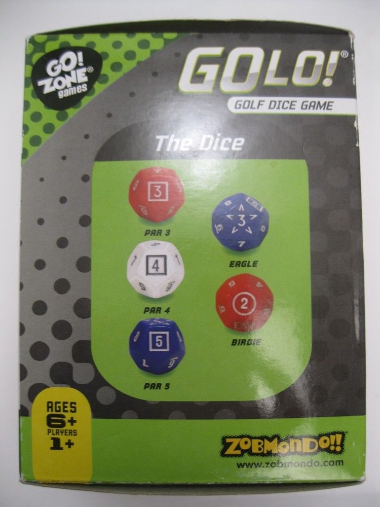Golo Golf Dice Game Zobmondo Golf with a Cup & Dice 1 or more players
