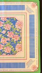 HOBBY LOBBY FLORAL MAHJONG MAT (NEW)