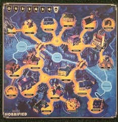 Horrified Universal Monsters Strategy Game Complete Great Condition Halloween