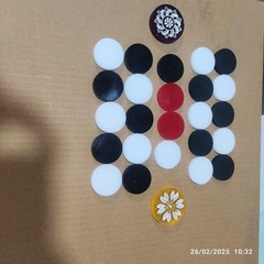 Professional Carrom Board Game International Tournament 4 x 5.5 x 0.1 inches