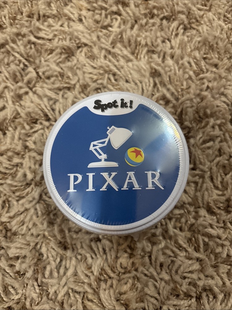 NEW Disney Pixar SPOT IT! Card Game Tin Ages 4+ Asmodee Includes 30 Cards