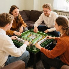 Mahjong Mat Non-Slip & Noise Reducing Portable Mahjong Accessories 31.5″ x 31.5″