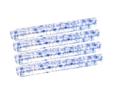 Mahjong Blue Rack & Pusher Set 4, Chinoiserie Floral, Hinged