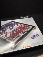 Stratego Board Game Onyx Edition Chess Strategy War Wood 100% Complete