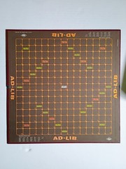Vintage Game AD-LIB Crossword Board Game Ages 8 thru Adult by E.S. Lowe 1970