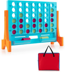 Giant 4-In-A-Row, Wall Mounted & Tabletop Four Connect Game, Indoor Outdoor Boar