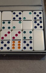 Vintage Cardinal Double Six Dominoes Set
