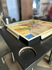 Mesa De Domino En Madera Costumizada De Bad Bunny Dtmf
