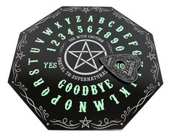 Glow in The Dark Octagonal Pentagram Star Ouija Spirit Board Game W/ Planchette