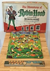 RARE VINTAGE 1956 BETTYE-B THE ADVENTURES OF ROBIN HOOD 3D BOARD GAME COMPLETE