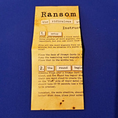 Ransom Notes Game Complete Charty Party 2023 Word Magnets Complete