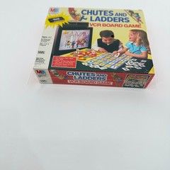 1986 Milton Bradley Chutes and Ladders VCR Board Game Multicolor Vintage NIB