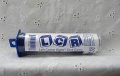LCR Dice Game Travel Size Left Center Right 2012 George & Company w/ Instruction