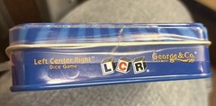 LCR® Left Center Right™ Dice Game – Blue Tin