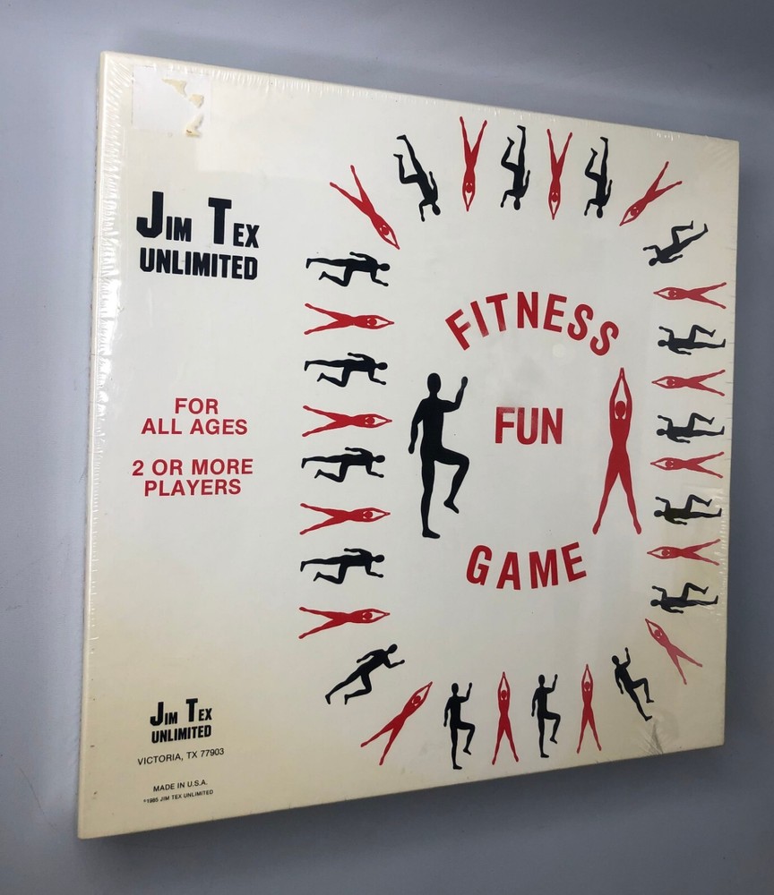 vtg 1985 Jim Tex Unlimited Fitness Fun Game For All Ages SEALED USA
