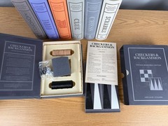Vintage Linen Bookshelf Game Edition 7 Pack Bundle WS Game Company Open Box