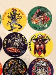 1990s Lot of 16 Kraft Kaps Pogs Slammers Retro Mad Max Alex Rose Pirate Pete