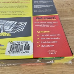 University Games Unisex One Size Board Game Sudoku For Dummies Family Fun Game