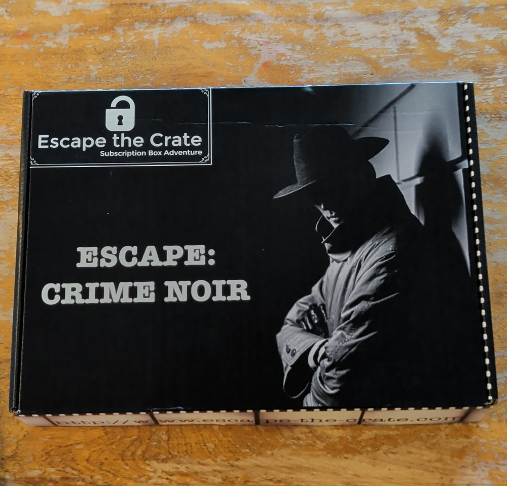 Escape the Crate Escape: Crime Noir Escape Room Subscription Box Game, 17+, 1+