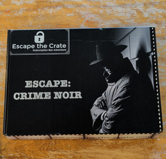 Escape the Crate Escape: Crime Noir Escape Room Subscription Box Game, 17+, 1+