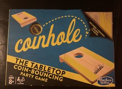 New Hasbro Coinhole Game Tabletop Coin Bouncing Party Game
