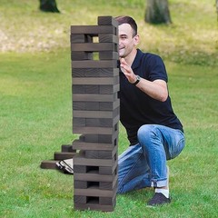 54-Block Tumble Tower Game with Canvas Bag – Ideal for Gatherings