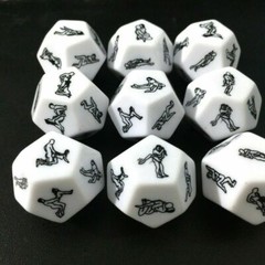 12 Side Sexy Position Dice Bachelor Party Adult Couple Secret Funny Games Tools