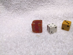 7 1960’s Various Board Game Throwing Dice Good Usable Condition