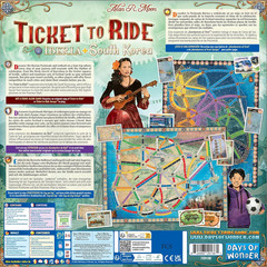 Ticket to Ride Iberia + South Korea Board Game Expansion – Train Route Strategy