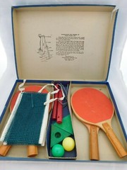 Vintage GOLD Medal De Luxe Table Tennis Professional Type TRANSOGRAM CO 1930’s?