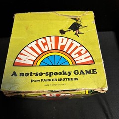 Rare Witch Pitch Board Game Parker Bros 1970 Halloween