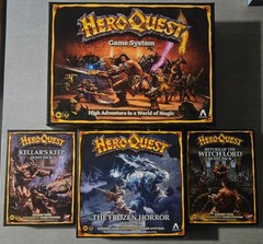 HeroQuest Game System Lot of 4 Avalon Hill Main Game NEW + 3 Sealed Expansions!