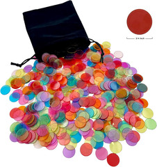 Deluxe Bingo Game Set,Bingo Set Includes Metal Cage,600 Mixed Color Plastic Chip