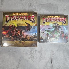 Warhammer Diskwars Game And Legion Of Darkness Expansion Pack. Both Sealed
