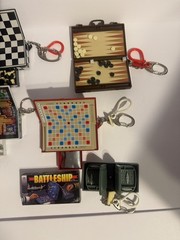 Lot of 12 Vintage Mini Board Game Keychains Mattel Hasbro 90’s Sweet N Fun