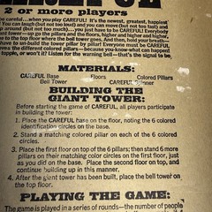 Vintage 1967 Careful The Toppling Tower Game COMPLETE w/ Box