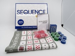 SEQUENCE Giant Game Edition Cushioned Mat Cards Oversize Chips Complete