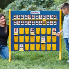 Giant Guess Who? 3.6 ft Double‑Sided Board 48 Oversized Cards Indoor Outdoor NEW